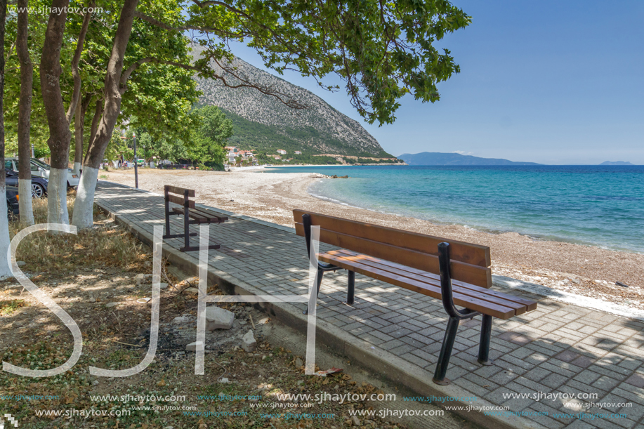 Amazing view of the beach of Poros, Kefalonia, Ionian Islands, Greece