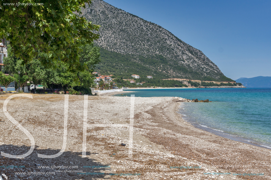 Amazing view of the beach of Poros, Kefalonia, Ionian Islands, Greece