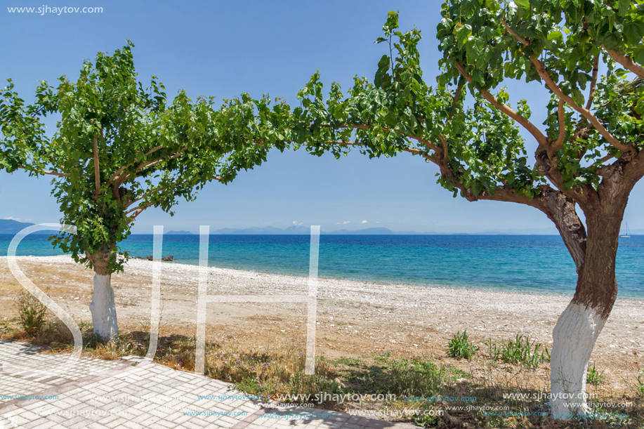 Amazing view of the beach of Poros, Kefalonia, Ionian Islands, Greece