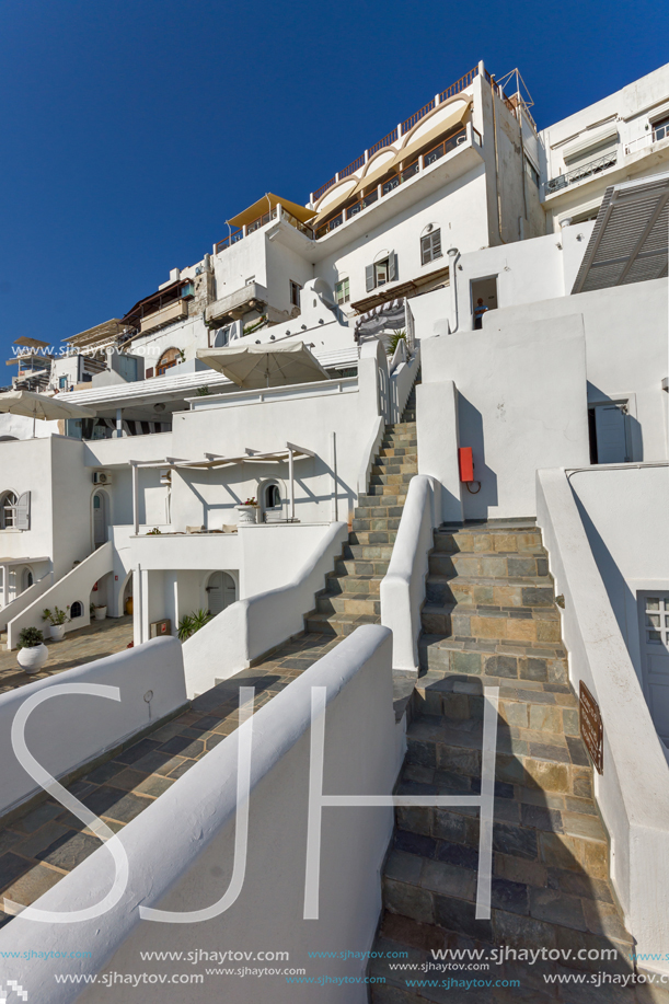 SANTORINI, GREECE - MAY 4, 2013: Panoramic view of Santorini island, Thira, Cyclades, Greece