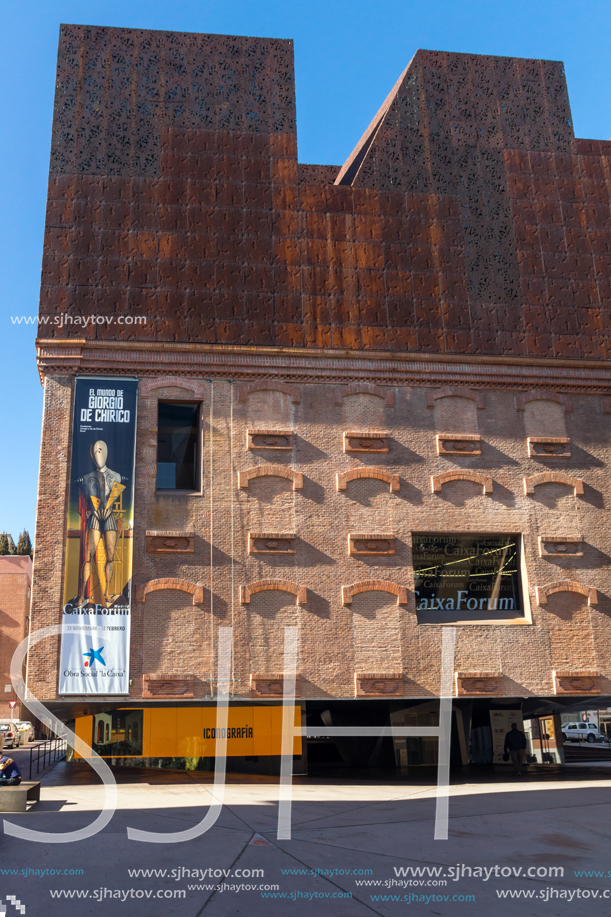 MADRID, SPAIN - JANUARY 22, 2018: CaixaForum Museum in City of Madrid, Spain