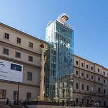 MADRID, SPAIN - JANUARY 22, 2018: Reina Sofia National Art Center Museum (Museo Nacional Centro de Arte Reina Sofía) in City of Madrid, Spain