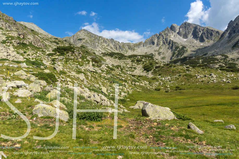 Amazing Landscape of Yalovarnika  peaks and Begovitsa River Valley, Pirin Mountain, Bulgaria