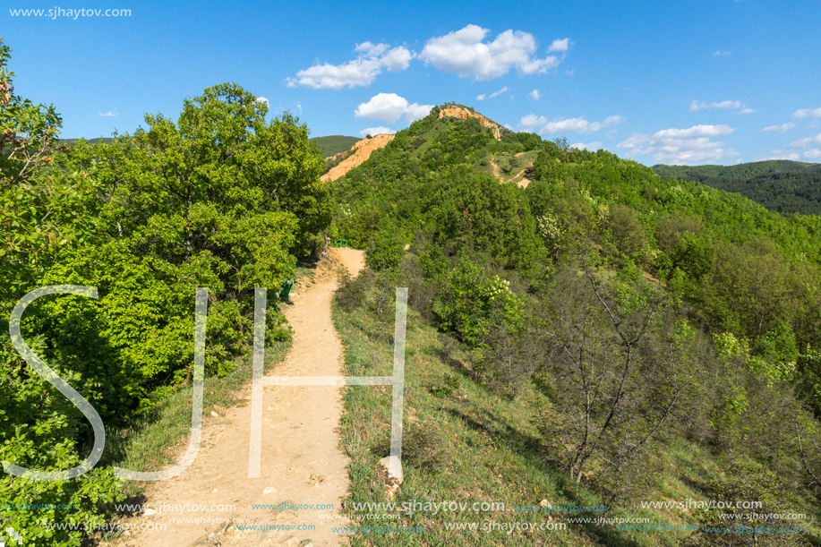 Landscape near rock formation Stob pyramids, Rila Mountain, Kyustendil region, Bulgaria