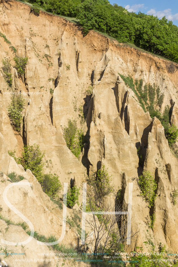 Landscape with rock formation Stob pyramids, Rila Mountain, Kyustendil region, Bulgaria