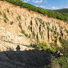 Landscape with rock formation Stob pyramids, Rila Mountain, Kyustendil region, Bulgaria