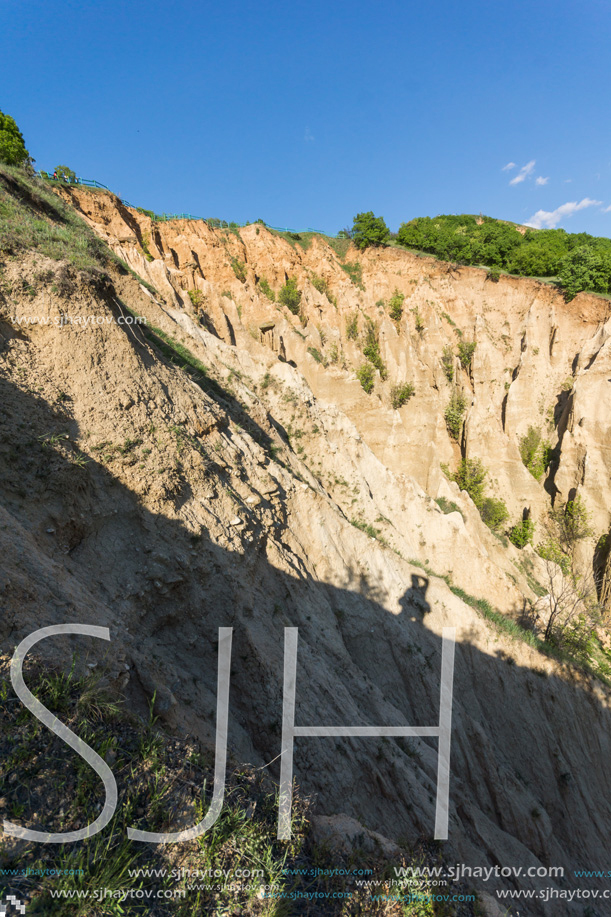 Landscape with rock formation Stob pyramids, Rila Mountain, Kyustendil region, Bulgaria