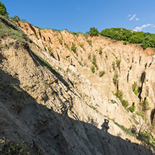 Landscape with rock formation Stob pyramids, Rila Mountain, Kyustendil region, Bulgaria