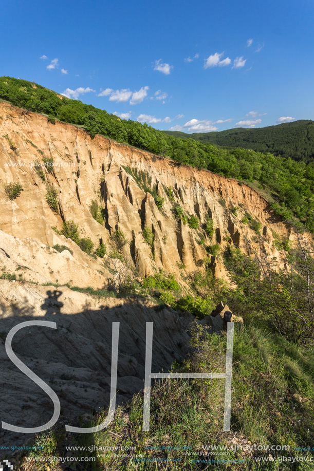 Landscape with rock formation Stob pyramids, Rila Mountain, Kyustendil region, Bulgaria