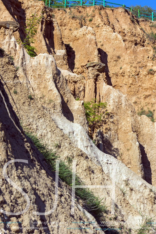 Landscape with rock formation Stob pyramids, Rila Mountain, Kyustendil region, Bulgaria