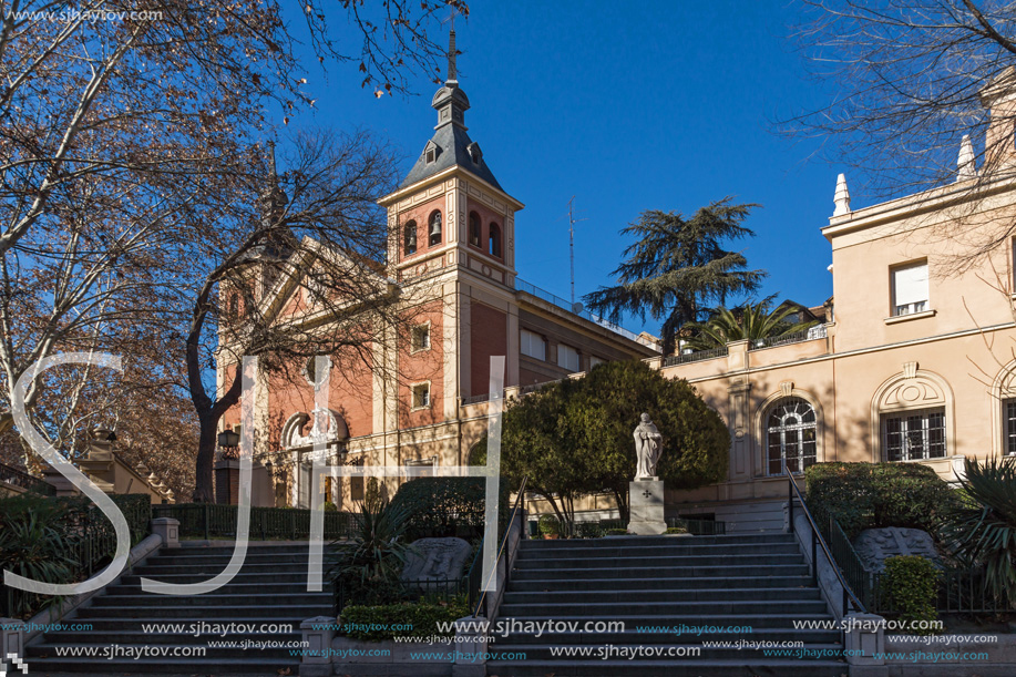 MADRID, SPAIN - JANUARY 22, 2018: Basilica of Our Lady of Atocha in City of Madrid, Spain