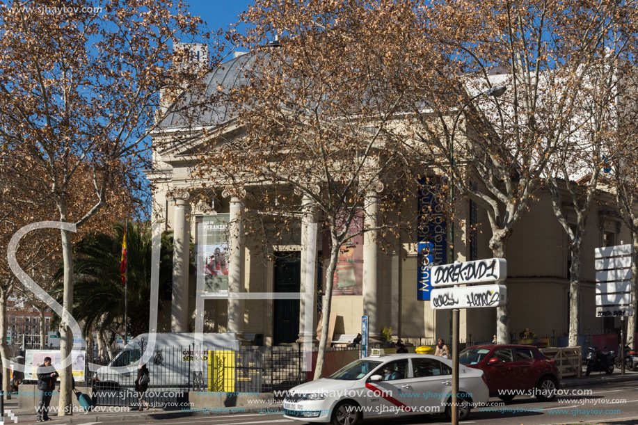 MADRID, SPAIN - JANUARY 22, 2018:  Building of Anthropology Museum in City of Madrid, Spain