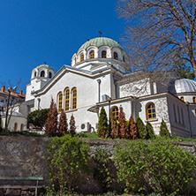 SANDANSKI, BULGARIA - APRIL 4, 2018: Orthodox church of St. George in town of Sandanski, Bulgaria