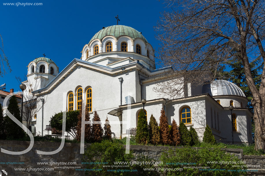 SANDANSKI, BULGARIA - APRIL 4, 2018: Orthodox church of St. George in town of Sandanski, Bulgaria