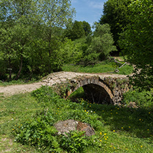 Stone bridge over Fotinovo River near village of Fotinovo in Rhodopes Mountain, Pazardzhik region, Bulgaria