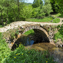 Stone bridge over Fotinovo River near village of Fotinovo in Rhodopes Mountain, Pazardzhik region, Bulgaria