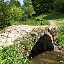 Stone bridge over Fotinovo River near village of Fotinovo in Rhodopes Mountain, Pazardzhik region, Bulgaria