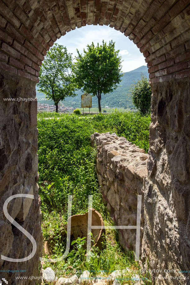 Ruins of Ancient Byzantine fortress The Peristera in town of Peshtera, Pazardzhik Region, Bulgaria