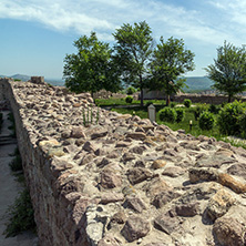 Ruins of Ancient Byzantine fortress The Peristera in town of Peshtera, Pazardzhik Region, Bulgaria