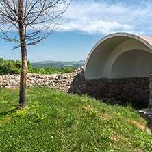 Ruins of Ancient Byzantine fortress The Peristera in town of Peshtera, Pazardzhik Region, Bulgaria