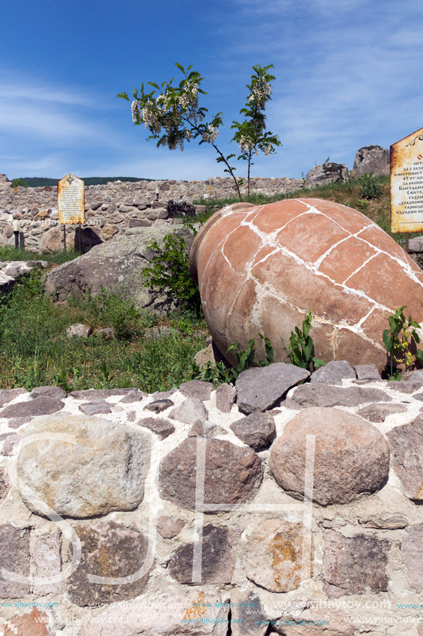 Ruins of Ancient Byzantine fortress The Peristera in town of Peshtera, Pazardzhik Region, Bulgaria