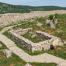 Ruins of Ancient Byzantine fortress The Peristera in town of Peshtera, Pazardzhik Region, Bulgaria