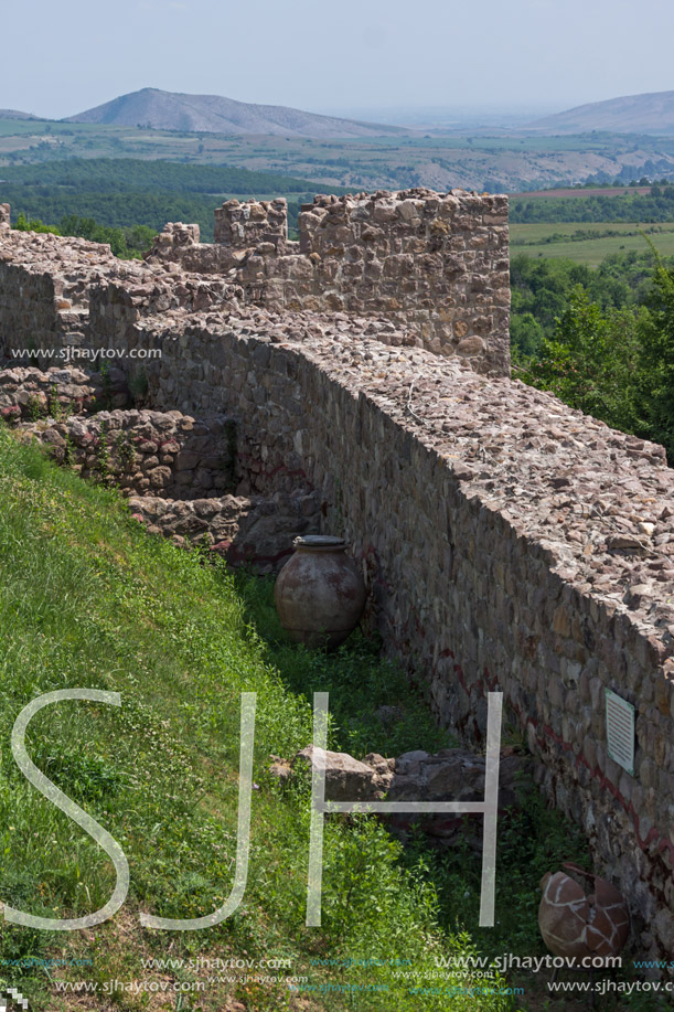 Ruins of Ancient Byzantine fortress The Peristera in town of Peshtera, Pazardzhik Region, Bulgaria