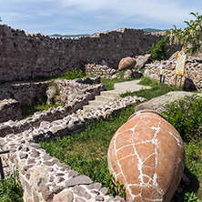 Ruins of Ancient Byzantine fortress The Peristera in town of Peshtera, Pazardzhik Region, Bulgaria