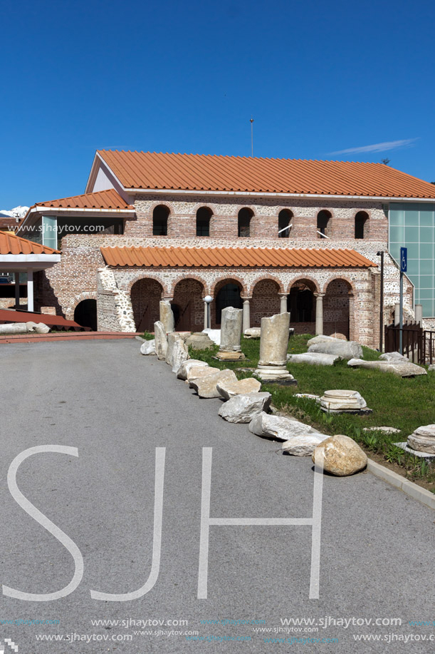Ruins of Episcopal complex with basilica in town of Sandanski, Bulgaria