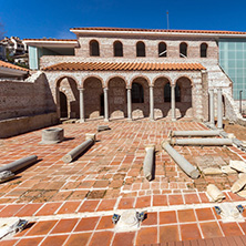 Ruins of Episcopal complex with basilica in town of Sandanski, Bulgaria