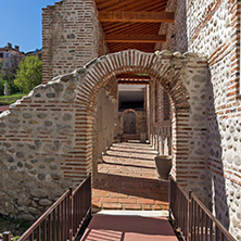 Ruins of Episcopal complex with basilica in town of Sandanski, Bulgaria