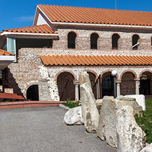 Ruins of Episcopal complex with basilica in town of Sandanski, Bulgaria