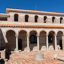 Ruins of Episcopal complex with basilica in town of Sandanski, Bulgaria