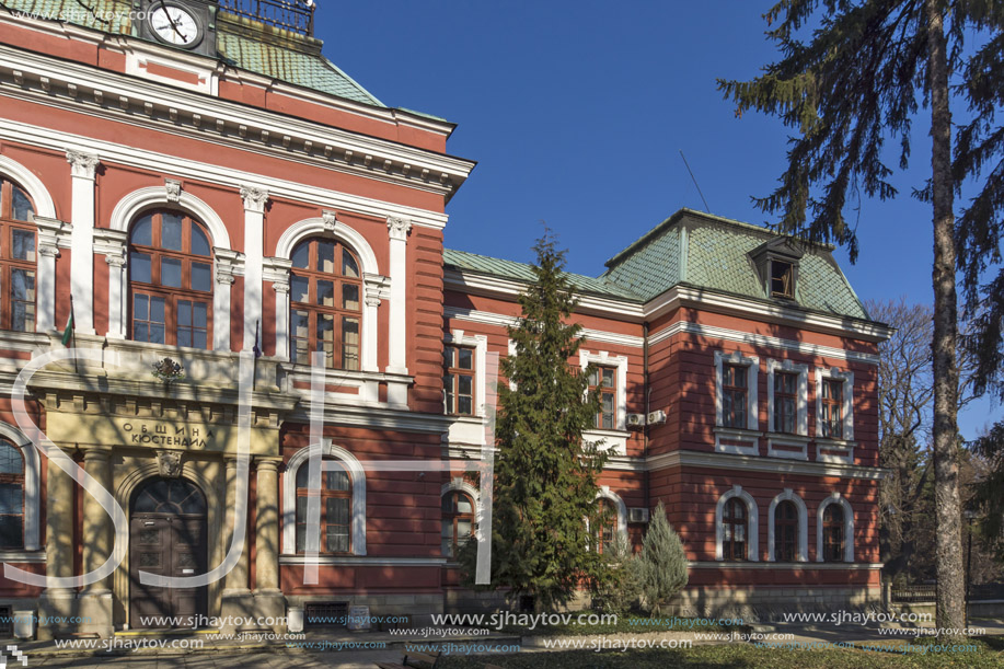 KYUSTENDIL, BULGARIA - JANUARY 15, 2015: Building of Town hall in Town of Kyustendil, Bulgaria