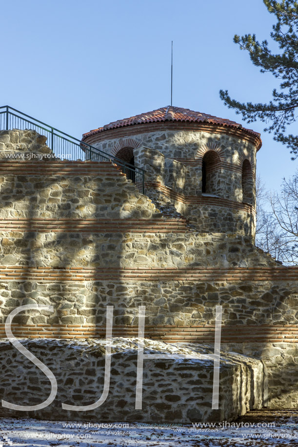 KYUSTENDIL, BULGARIA - JANUARY 15, 2015:  A late antique fortress The Hisarlaka in Town of Kyustendil, Bulgaria