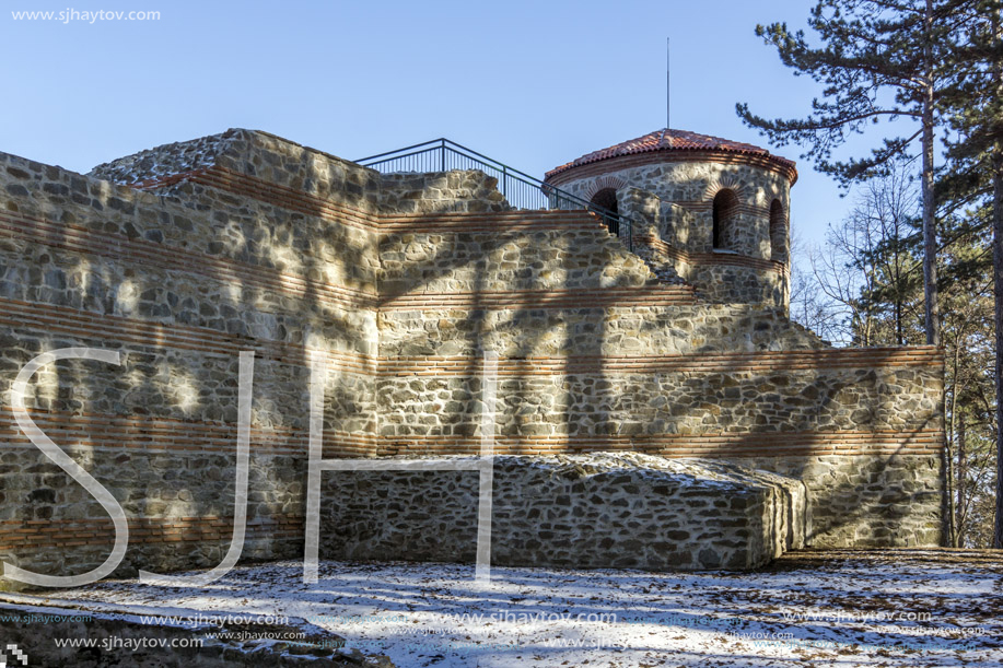 KYUSTENDIL, BULGARIA - JANUARY 15, 2015:  A late antique fortress The Hisarlaka in Town of Kyustendil, Bulgaria