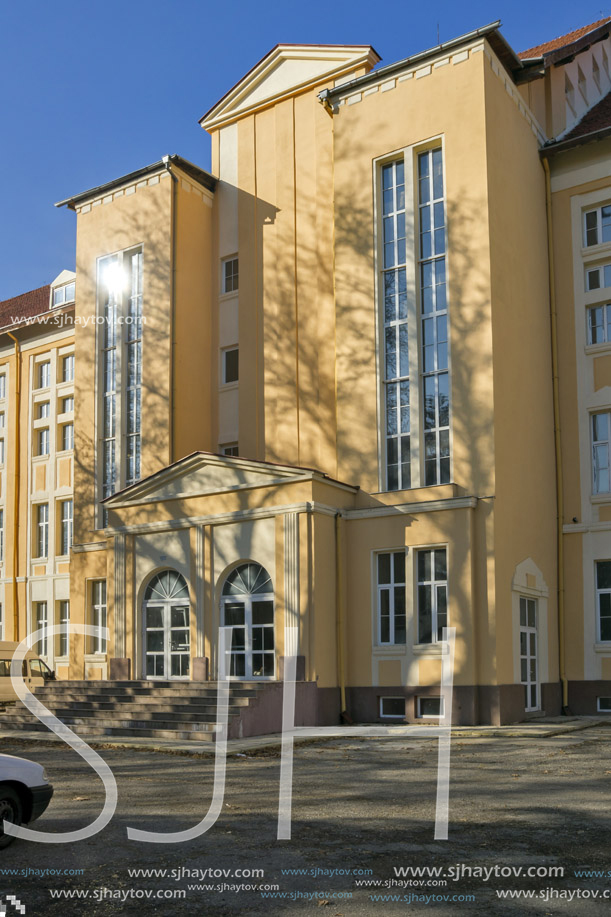 KYUSTENDIL, BULGARIA - JANUARY 15, 2015: Building of Regional historical museum in Town of Kyustendil, Bulgaria