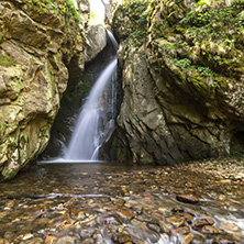 Amazing Landscape of Fotinovo waterfalls (Fotinski waterfall) in Rhodopes Mountain, Pazardzhik region, Bulgaria