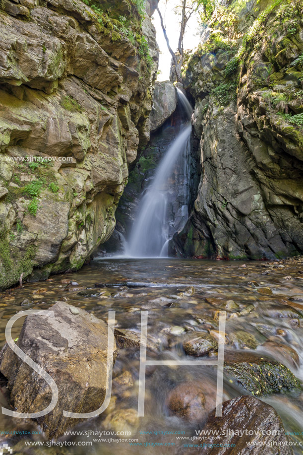 Amazing Landscape of Fotinovo waterfalls (Fotinski waterfall) in Rhodopes Mountain, Pazardzhik region, Bulgaria