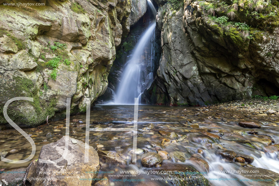 Amazing Landscape of Fotinovo waterfalls (Fotinski waterfall) in Rhodopes Mountain, Pazardzhik region, Bulgaria