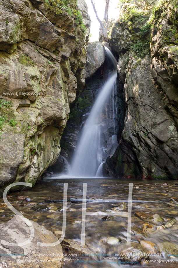 Amazing Landscape of Fotinovo waterfalls (Fotinski waterfall) in Rhodopes Mountain, Pazardzhik region, Bulgaria