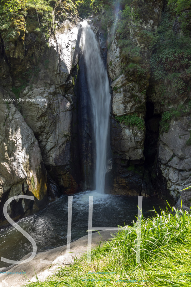 Amazing Landscape of Fotinovo waterfalls (Fotinski waterfall) in Rhodopes Mountain, Pazardzhik region, Bulgaria