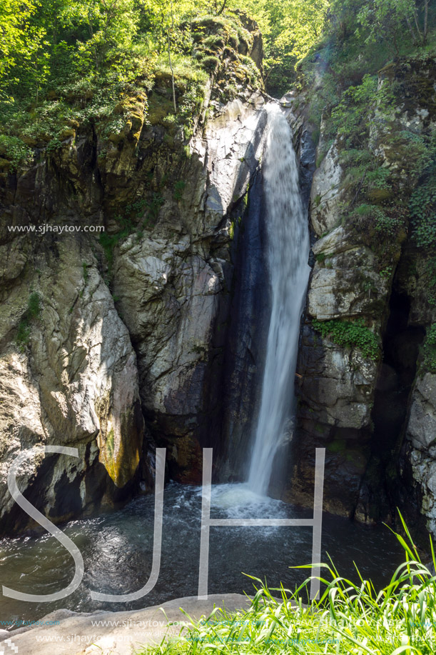 Amazing Landscape of Fotinovo waterfalls (Fotinski waterfall) in Rhodopes Mountain, Pazardzhik region, Bulgaria