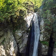 Amazing Landscape of Fotinovo waterfalls (Fotinski waterfall) in Rhodopes Mountain, Pazardzhik region, Bulgaria