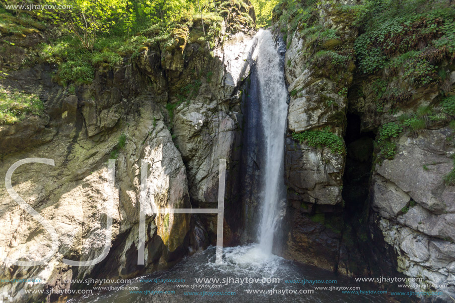 Amazing Landscape of Fotinovo waterfalls (Fotinski waterfall) in Rhodopes Mountain, Pazardzhik region, Bulgaria