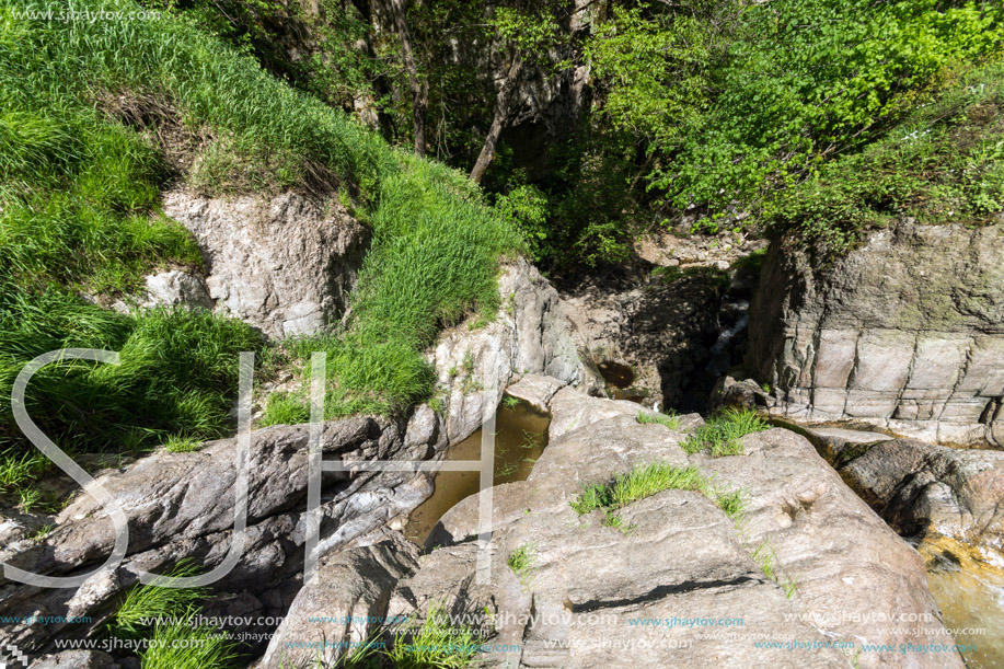 Amazing Landscape near Fotinovo waterfalls (Fotinski waterfall) in Rhodopes Mountain, Pazardzhik region, Bulgaria