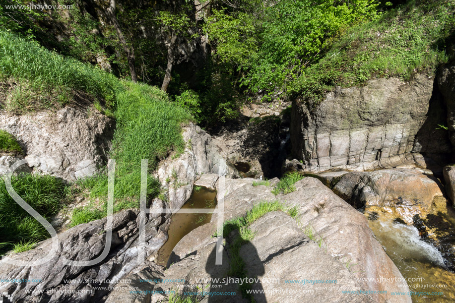 Amazing Landscape near Fotinovo waterfalls (Fotinski waterfall) in Rhodopes Mountain, Pazardzhik region, Bulgaria