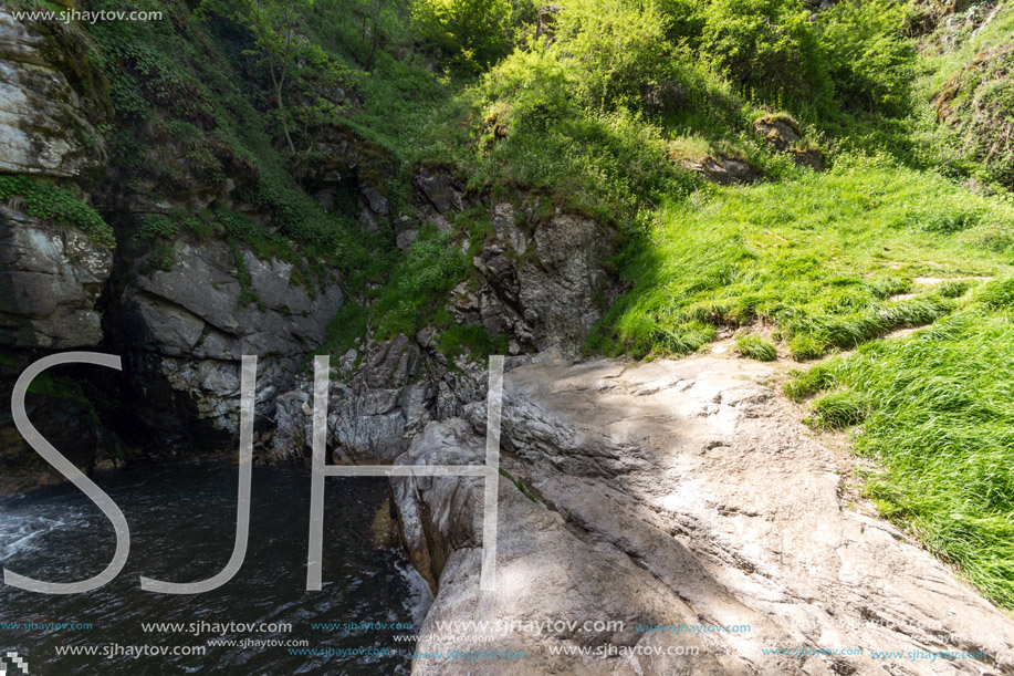 Amazing Landscape near Fotinovo waterfalls (Fotinski waterfall) in Rhodopes Mountain, Pazardzhik region, Bulgaria