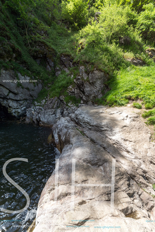 Amazing Landscape near Fotinovo waterfalls (Fotinski waterfall) in Rhodopes Mountain, Pazardzhik region, Bulgaria