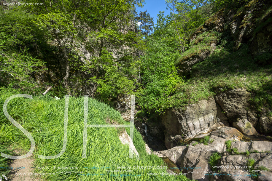 Amazing Landscape near Fotinovo waterfalls (Fotinski waterfall) in Rhodopes Mountain, Pazardzhik region, Bulgaria